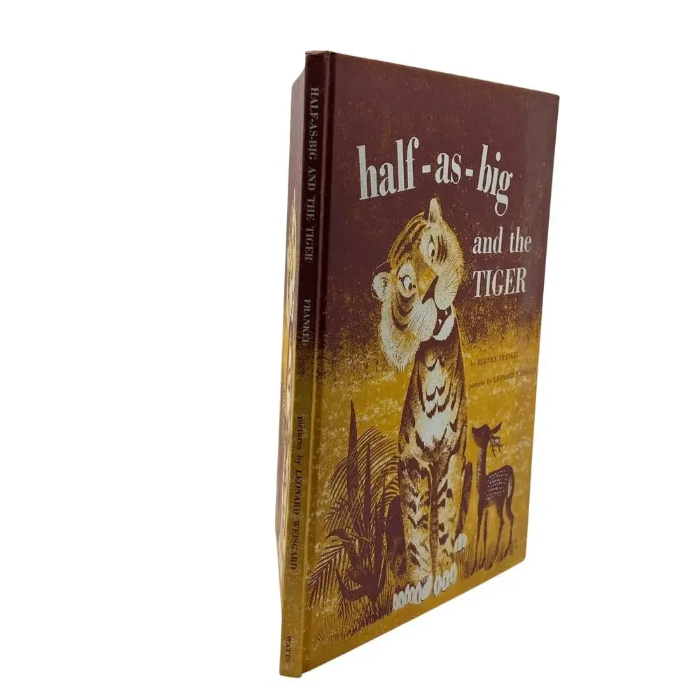 Vintage 1961 Half-as-Big and the Tiger by Bernice Frankel Weekly Reader, HC